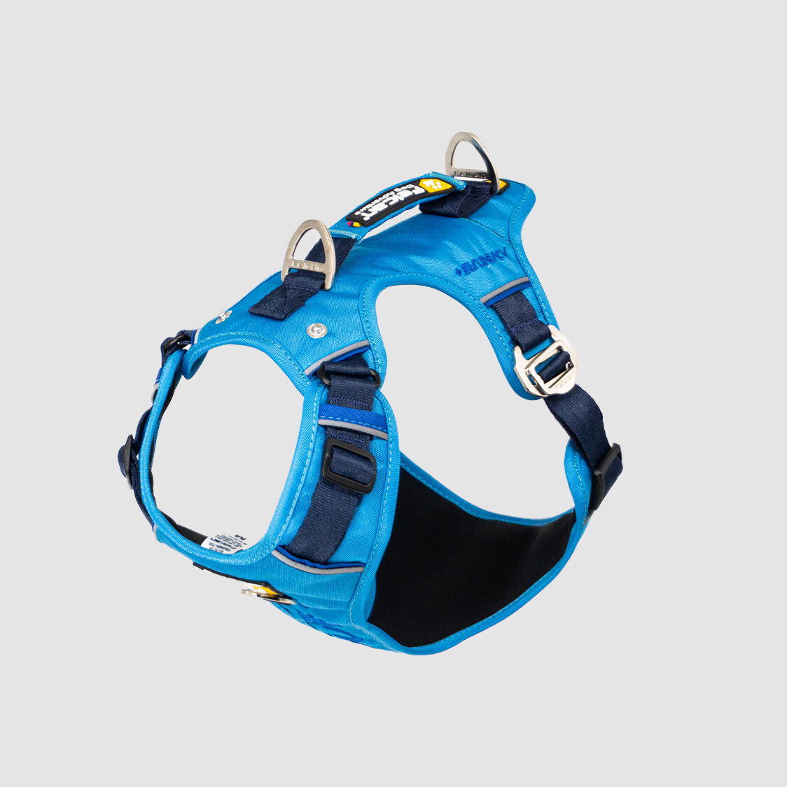 arnés super aventurero azul